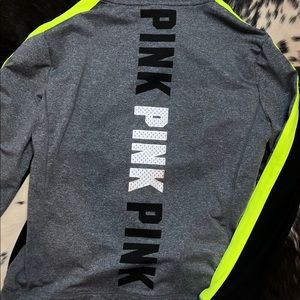 Pink 1/4 zip pullover